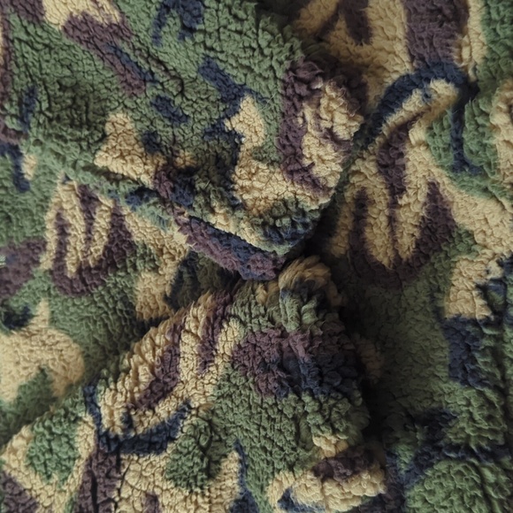 NWT Elodie Camo Half Zip Faux Shearling Jacket Pullover Size XS NWT - Picture 9 of 11